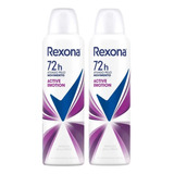 Desodorante Aero Rexona Active Emotion Fem 150ml - Kit C/2