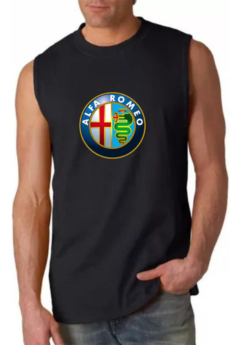 Musculosa Personalizada Sublimada En Vinilo Alfa Romeo