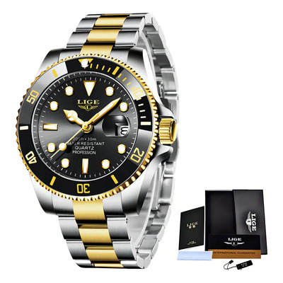 Reloj Lige de Acero Inoxidable para Hombre con Cronógrafo y Resistente al Agua | Envío gratis