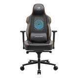 Silla Gamer Deportiva Cougar Nxsys Aero / Black/orange Color Negro-naranja Material Del Tapizado Cuero Sintético