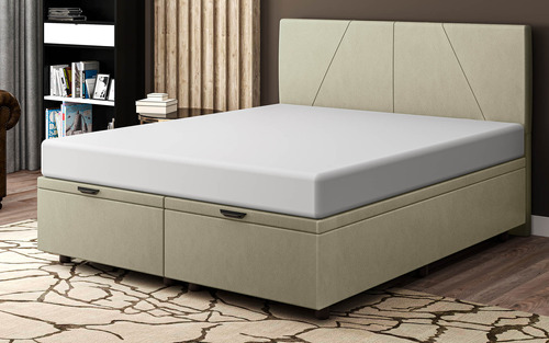 Base Cama Box Baú Casal Queen Size Corano Skybox