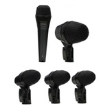 Pack De 5 Microfonos Para Bateria Shure Pgadrumkit5