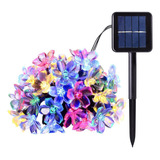 Cadena De Lámparas, 50 Unidades, Flores Solares Para Exterio