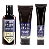 Kit Barba Shampoo, Cond E Modelador Sobrebarba Jungle Boogie