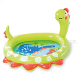 Piscina Infantil Inflable Dinosaurio Con Spray Intex 