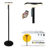 Nocturne Lampara De Pie Solar Para Exteriores Con Altavoz Bl