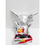 Peluche Pikachu Plateado - 25 Años - Jazwares Game Stop