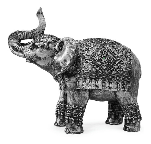 Elefante Indiano Resina Sorte Prosperidade Modelos 20cm