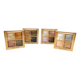 Paleta Sombras Cobrizas Metalizadas Pink 21 Glow Me 4 Unid.