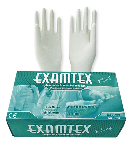 Guantes De Latex Examtex Talla M