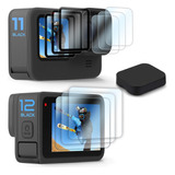 Fitstill Paquete De 3 Protectores De Pantalla Para Go Pro He