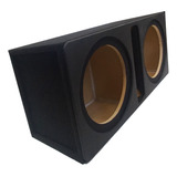 Cajón Para Subwoofer 8 Doble Porteado Antifaz Negro