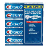 Creme Dental Crest Pro Health Clareador 170g Pack Com 5