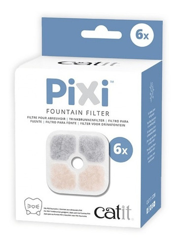 Pack De 6 Filtros Para Fuente Catit Pixi - Aquarift