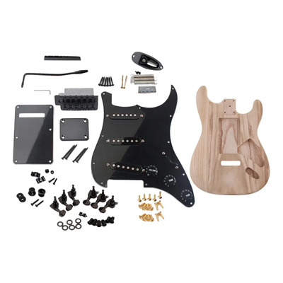Cuerpo De Guitarra Eléctrica De Madera Sin Terminar Con Set