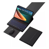 Capa+teclado Iluminado+ratón Para Galaxy Tab S9 Fe+ 12.4 Ç