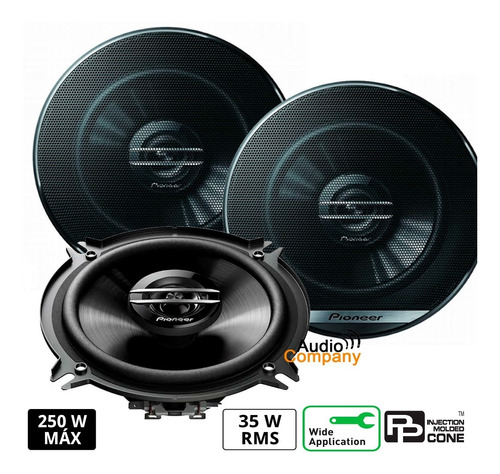 Parlante Pioneer 5  Linea Ts-g1320f 250w 35 Rms 