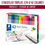 Microfibras Staedtler 334 Estuche X 42 Colores Microcentro