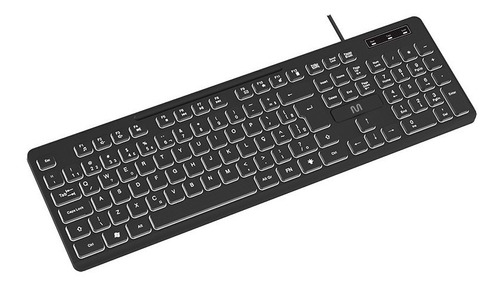 Teclado Office Preto Plug & Play Multilaser Luminoso - Tc218