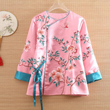 Camisa Bordada Tang Suit Short Flower