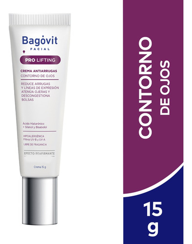 Bagovit Facial Contorno De Ojos Pro Lifting X 15 Gr