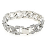 Pulsera De Plata Para Hombre Pulsera De Cadena De Eslabon