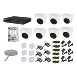 Kit De 7 Cámaras De Seguridad Dahua 1080p Full Hd 2mp Bala