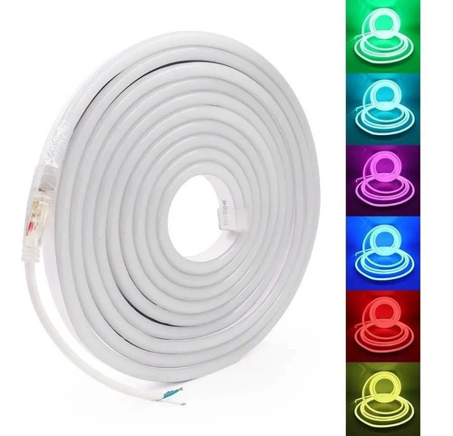 Tira Led Neon Multicolor 5mts Rgb Con Control Ip68