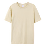 Pure Cotton T-shirt With Round Neck And Short Sleeves
