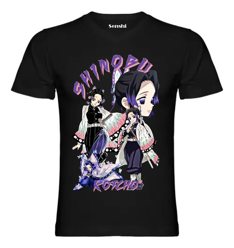 Polera Demon Slayer -kimetsu No Yaiba Shinobu Dtf Cod 0010