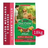 Dog Chow® Adultos Medianos Y Grandes Carne Y Pollo 18 Kg. Np