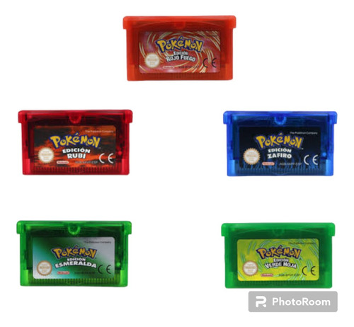 Juegos (re-pro) De Pokémon, Game Boy Advance Español Pack 5