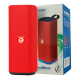 Caixa De Som Bluetooth Portátil 10w Usb Cs-m33bt Vermelha