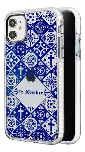 Funda Para iPhone Talavera Calaveras Con Nombre Para Mujer