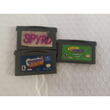 Lote 3 Juegos De Spyro Crashbandicoot Usados Nintendo Gba