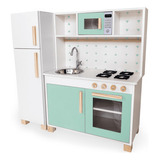 Mini Cozinha Mdf Infantil C/ Geladeira Frete Gratis Verde