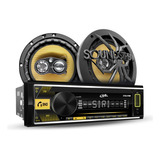 Kit Autoestéreo Steelpro Desmontable+bocinas 6.5 Soundstream