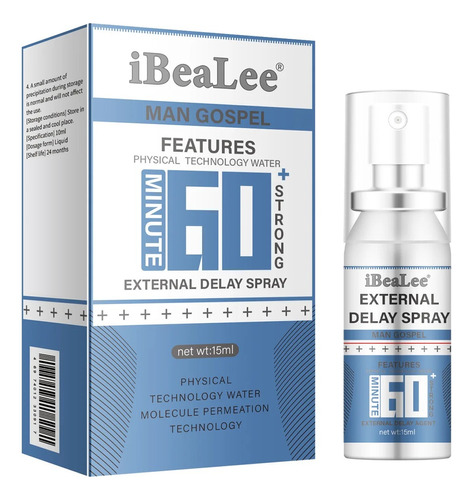 Lubricante Delay Spray Retardante Para Hombre E. Precoz 15ml