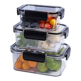 3 Caja Almacenadora Organizadoras Para Refrigerador Alimento