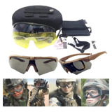 Gafas Táctica Militar Treking 3 Micas Airsoft