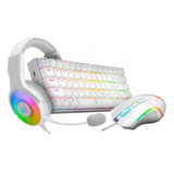 Kit Gamer 3 En 1 Redragon S129w Teclado Mouse Y Auriculares