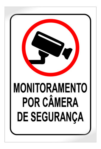 Segurança 24h Placa Monitorada Camera Filmagem Ambiente