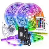 10m Fita Led Colorida Rgb 5050 Com Controle 16 Cores + Fonte