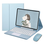 Funda Con Teclado Yeehi/ Para iPad 12.9 /blue