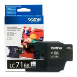 Tinta Brother Lc71bk Negro 300 Paginas Rendimiento Estandar