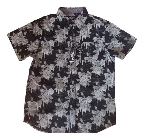 Camisa Eighty Eight Floreada Hombre Algodón