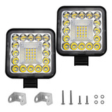 Par Faros 32 Led Auxiliar Fija De Lzu Para Jeep Auto Moto