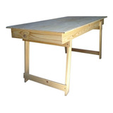 Mesa Plegable De Pino 200 X 80 Cm