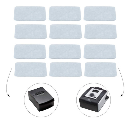 Kit Anual 12 Filtros Para Cpap E Bipap M Series System One 