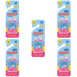 5 Fio Dental Infantil - Peppa Pig - 25m - Rosa - Dentalclean